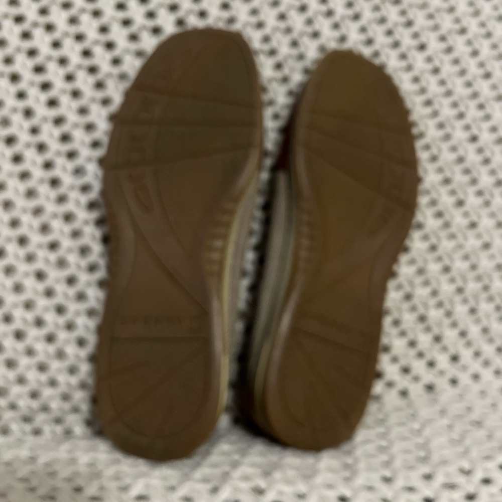 Sperry Brown Leather Loafers AngleFish Anchor Print 8.5 - Picture 5 of 5